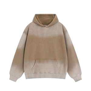 Hombres Drop Shoulder Hoodies anti pilling básicos de algodón mezclado transpirable ropa de calle Drop Shoulder Hoodies en precio razonable - Product Image 2