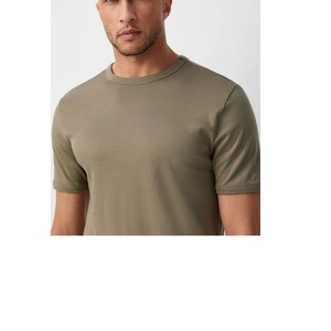 T-shirts pour hommes en coton 100% sur mesure en gros, respirants, grande taille, décontractés, design personnalisé, fournisseur de marque et de logo BD - Product Image 2