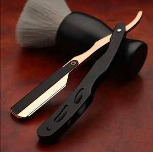 Professional Industrial Manual Shaver Straight Edge Stainless Steel Sharp Barber Razor Folding <b>Shaving</b> Beard <b>Trimmer</b> Cutter - Product Image 4