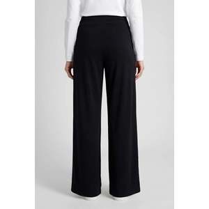 Pantalon Palazzo Femme Tommylife Noir Confortable Coupe Ample Style Corset - 94681 - Beige Foncé - Product Image 5