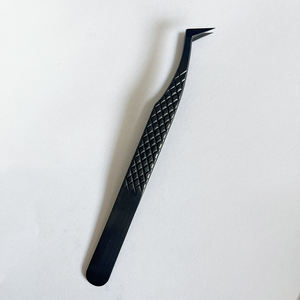 Stainless Steel Twezzers False <b>Eyelash</b> Tweezers <b>Applicator</b> With Custom Logo Bulk Strip Eye Lash Twizzers - Product Image 3