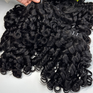 Lots de Cheveux Humains Bouclés et Volumineux du Cambodge, Cheveux Vierges Bruts Couleur Naturelle, Cuticules Alignées, Vente en Gros Direct Usine - Product Image 3