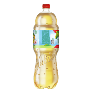 Bebida Carbonatada Suave Zhyvchyk con Agua y Jugo de Manzana, Vitaminas y Minerales, 1.8L, Envase PET Transparente Dorado, Enfriada - Product Image 3