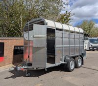 Nouvelle Conception Remorque Agricole NUGENT LC3618H avec Essieu FUWA pour Bétail et Ovins, Prête pour Transport en Conteneur 20/40 pieds, 2-3T PL