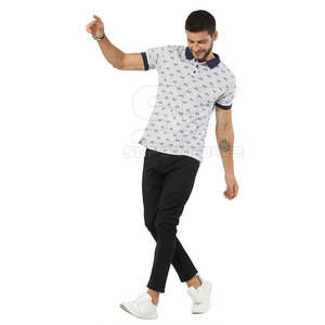 เสื้อโปโลผู้ชายแขนสั้นยืดได้เพื่อความสบายในชีวิตประจำวันดูสมาร์ทเสื้อโปโลพรีเมี่ยมสำหรับผู้ชาย - Product Image 6