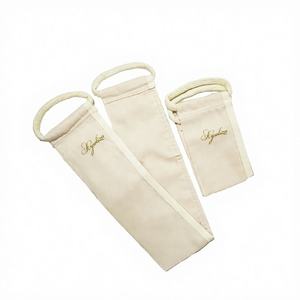 Gant de gommage corporel en soie de mûrier turque naturelle, certifié écologique, à long manche, personnalisable - Product Image 1