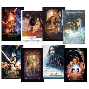 Ensemble d'affiches de film Star Wars, décoration murale en papier durable - Product Image 1