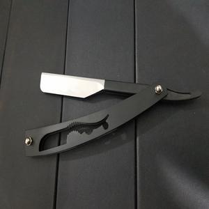 Maquinilla de afeitar plegable para salón de barbería, herramienta recta de acero inoxidable, venta al por mayor - Product Image 4