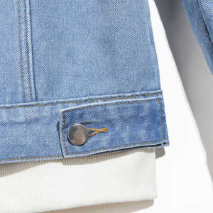 <b>Men's</b> Winter Warm Jean Denim <b>Jacket</b> With Fur for <b>Man</b> Thicken <b>Sherpa</b> Lined Denim <b>Jacket</b> Wool <b>Jacket</b> Sheepskin Coat - Product Image 4