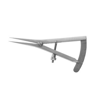 Calibrador de medición Castroviejo de construcción Premium, rango de medición de 0 a 20mm, instrumentos de Cirugía de acero inoxidable alemán - Product Image 4