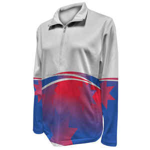 Chaqueta de equipo de baile de porristas de poliéster para mujer con sublimación 2025, diseño de calentamiento para adultos hecho de material de nailon duradero - Product Image 1