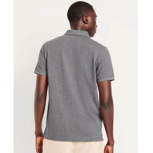 Camisetas de polo personalizadas con logotipo impreso, camisetas de manga corta de fibra de bambú de algodón, Polo de golf en blanco para hombre, unisex - Product Image 5