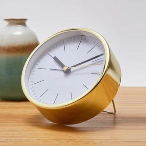 Horloge de poche moderne en forme ronde plaquée cuivre, nouvelle horloge murale suspendue avec une nouvelle horloge de bureau en métal pour la décoration de la Table de la maison - Product Image 4