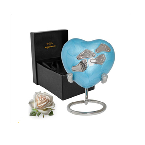 Urne funéraire en forme de coeur pour intérieur décoratif en laiton antique couleur cendres humaines personnalisées en gros urne funéraire - Product Image 3