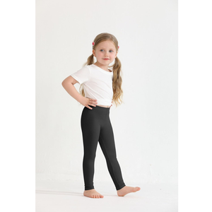 Leggings para Bebés y Niñas Pequeñas, Tejidos, Lavados, Elásticos, Transpirables, Impermeables, de Secado Rápido, Cintura Alta, Largo Completo - Product Image 6