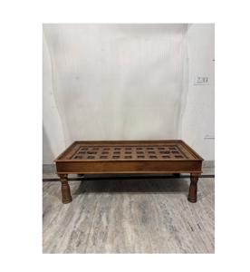 Table basse moderne de luxe en bois massif avec hauteur réglable, design personnalisable pour salon, chambre, salle à manger, villa, décoration intérieure - Product Image 1