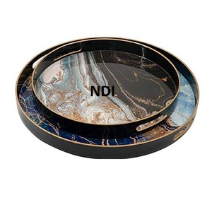 Vaisselle maison décoration de table plateau de service cuisine traiteur utilisé petit déjeuner plateau de serveur de nourriture vente chaude - Product Image 2