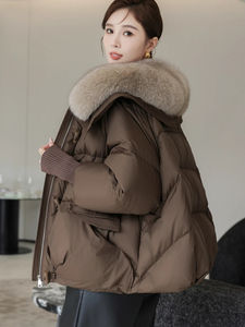 Veste polaire à fermeture éclair surdimensionnée d'hiver pour hommes de haute qualité avec logo personnalisé en tissu de toile - Product Image 6