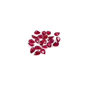 Natural Bangkok Ruby <b>Beads</b> Calibrated Pears 4x7mm 5x8mm Faceted Loose Gemstone Fine for DIY Jewelry Making Heat Treated <b>Red</b> - Product Image 5