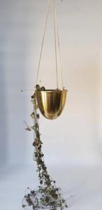 Pot de fleurs décoratif en métal fini doré pour intérieur extérieur jardin balcon patio maison décoration de plantes - Product Image 5