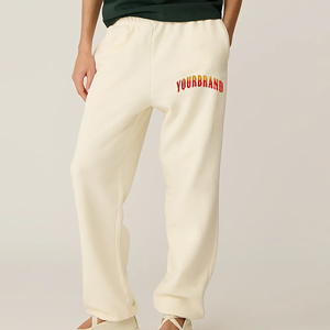 Pantalones de chándal de gran tamaño con logotipo personalizado bordado OEM/ODM, ropa informal de algodón 100% de alta calidad, pantalones de chándal de Hip Hop para mujer - Product Image 6