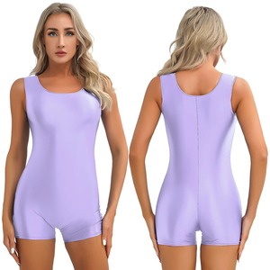 เซ็ตบิกินี่เอวสูงของผู้หญิงชุดว่ายน้ำสำหรับแข่งสีพื้นดีไซน์ใหม่2024 - Product Image 4