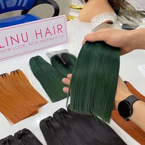 LINU HAIR WI05 100% Cabello Virgen Vietnamita de Alta Calidad, Extensiones de Clip con Cierre, Liso Natural, Doble Trama a Máquina, 100g - Product Image 5