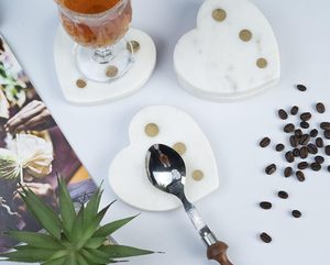 New Arrival Eco-Friendly Stone <b>Table</b> <b>Coasters</b> Natural Pebble <b>Coasters</b> for Drinks Decorative Stone <b>Coasters</b> for Coffee <b>Tables</b> - Product Image 5