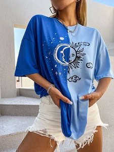 Recién llegado, camiseta para mujer, camiseta de poliéster y algodón de calidad superior para mujer, Camisetas hechas a medida al por mayor - Product Image 4