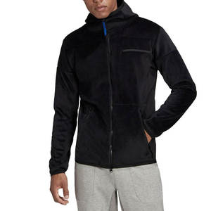 Sweat à capuche en velours pour hommes avec logo personnalisé respirant grande taille sweat à capuche en velours 100% coton tricoté tissage nouveau Design surdimensionné - Product Image 1