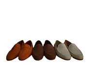 Chaussures plates confortables en raphia pour femme à talon bas, avec doublure en cuir véritable, à enfiler, anti-odeur, pour le printemps et l'été