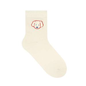 Men's Casual Crew <b>Socks</b> Comfortable Cotton Stretch with Custom <b>Fuzzy</b> Embroidered Animal Design Everyday Use Wholesale - Product Image 2