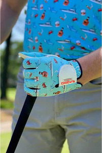 Gants de golf en cuir Cabretta antidérapants personnalisés unisexes Poignées de style unique Vente en gros Accessoire de sport Style unique sublimé - Product Image 6