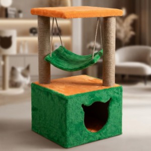 ต้นไม้แมวคุณภาพสูง Amistar CatJoy Fortress สำหรับแมวทุกขนาด - Product Image 1