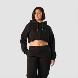 Wholesale Womens Casual <b>Cropped</b> <b>Zip</b> <b>Up</b> <b>Hoodie</b> Soft Comfortable Fabric Trendy Design Hoodies for Everyday Wear - Product Image 1