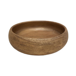 ชามไม้อะคาเซียทรงกลมทำจากไม้ธรรมชาติสำหรับห้องครัวและบนโต๊ะชามเสิร์ฟอาหารและขนมแฮนด์เมด - Product Image 4