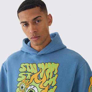 "Survêtement d'hiver respirant de couleur unie à capuche personnalisé pour hommes de grande taille" - Product Image 5