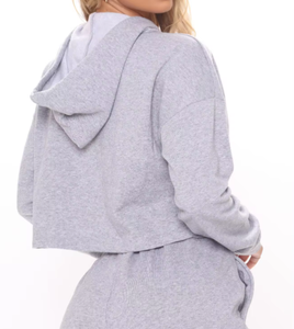 ชุดวอร์มฤดูหนาวสำหรับผู้หญิงชุดวิ่ง2ชิ้นกางเกงวอร์มผ้าถักลายระบายสำหรับผู้หญิง - Product Image 6