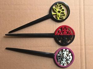 ATTRACTIVENESS HANDMADE POLISHED BUFFALO HORN HAIR ACCESSORIES Hair Fork Stick <b>Barrettes</b> <b>Clips</b> for Jewelry Matiss Hair - Product Image 4