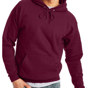 Pull-over à capuche en coton mélangé à coupe ample pour hommes, tissu polaire à motif brodé personnalisé personnalisable fabriqué en usine - Product Image 1