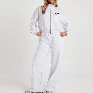 Conjunto Deportivo 2026 de Felpa Suave y Cálida, Sudadera y Pantalones Deportivos Cómodos / Conjunto Casual de Dos Piezas para Mujer, Precio de Fábrica 2026 - Product Image 1