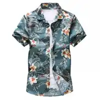 Camisetas hawaianas de 100% algodón para hombre, ropa de calle/ropa deportiva para niño, diseño de botón de sublimación 3D de la leyenda del Pacific