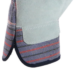 Gants de travail en cuir de chèvre, protection des mains, résistants aux épines, respirants, confortables, anti-chaleur, pour le jardinage, jaunes, 14 pouces - Product Image 6