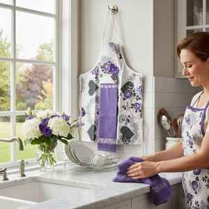 Tablier de cuisine professionnel MYT-EX décontracté, sans manches, durable, moderne, doux, imperméable pour adulte, 1 à 4 poches, jacquard gratuit - Product Image 6