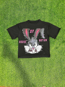 Camiseta Corta Personalizada de Algodón 100% de Alto Gramaje, Oversize, con Estampado DTG, Gráficos Hip Hop, Ajuste Ajustado y Cuadrado para Hombre - Product Image 5