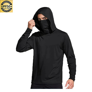 Vêtements de sport imprimés par transfert de chaleur personnalisés pour hommes Sweat à capuche de pêche à manches longues à séchage rapide UPF 50 respirant antibactérien - Product Image 4