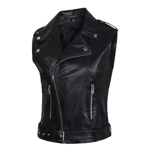 Trending Spandex/Nylon Vest Cut Style Biker Waistcoat Standing Collar Waterproof Winter Outerwear Mono Riders - Product Image 1