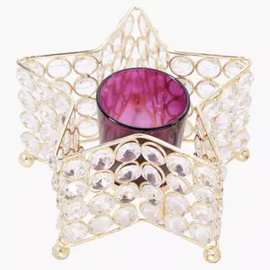 เชิงเทียนคริสตัลตกแต่งบ้านเชิงเทียนในร่มรูปทรงดาวออกแบบสำหรับตกแต่งคริสต์มาส - Product Image 5