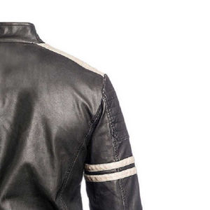 Chaquetas de Motociclista de Cuero Retro Vintage para Hombre, con Logotipo Personalizado, Estilo Hip Hop Punk, Cortavientos de Verano - Product Image 4