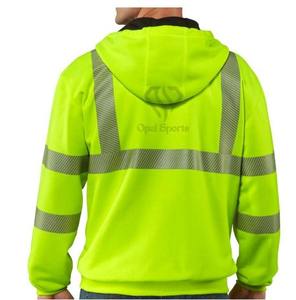 Chaqueta de trabajo de invierno de alta visibilidad para hombre con características de seguridad ajustables de alta visibilidad, chaqueta con cintas reflectantes de seguridad transpirable - Product Image 4